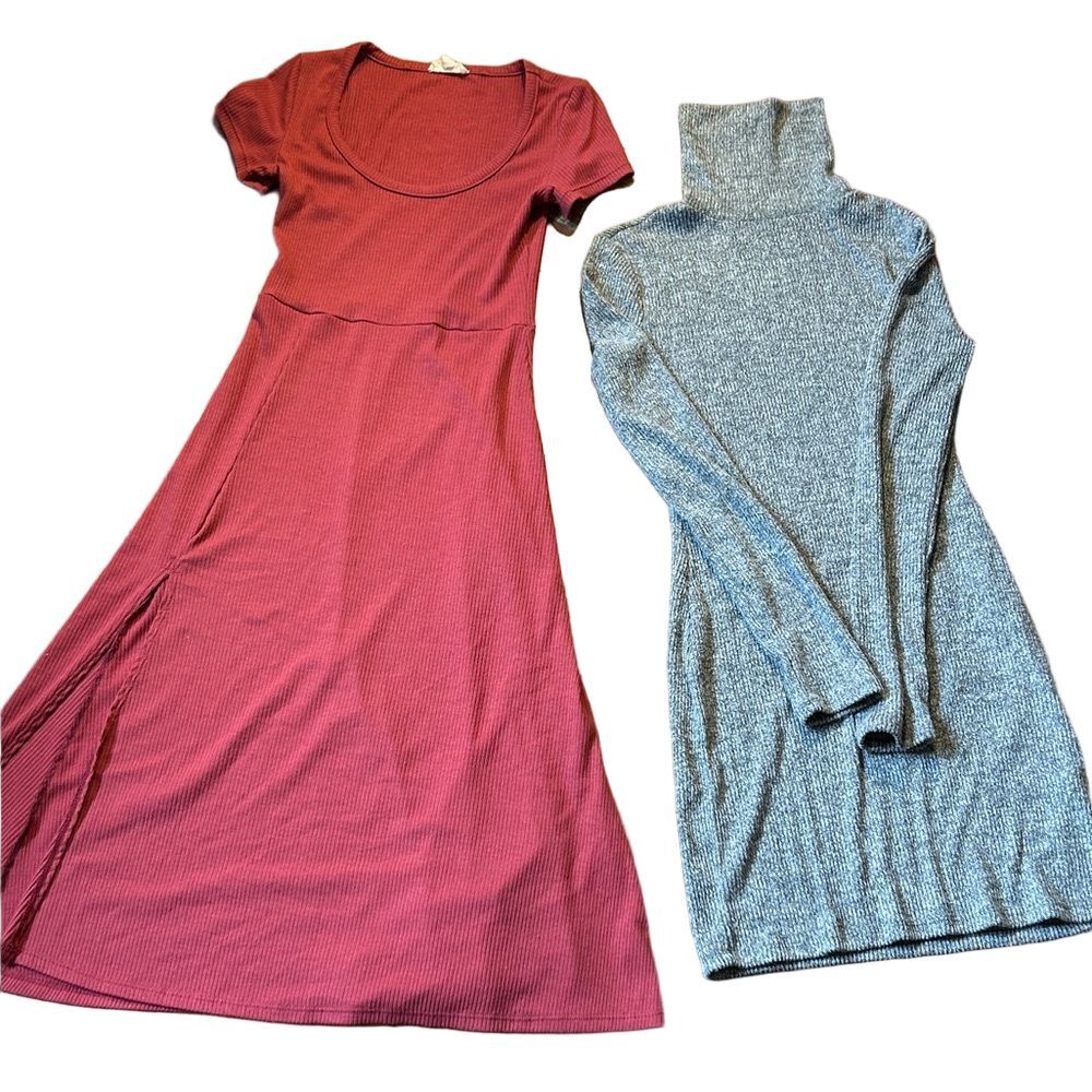SO Red and Gray Long Sleeve Dress Duo box 22